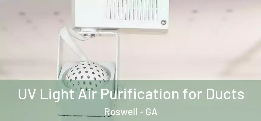  UV Light Air Purification for Ducts Roswell - GA